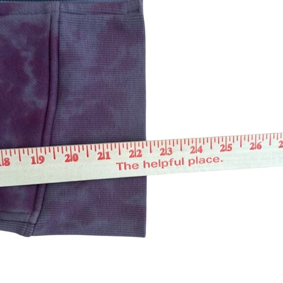 Custom Lululemon Scuba Full-Zip Sweatshirt Purple Tie Dye Size 2 - Picture 6 of 8